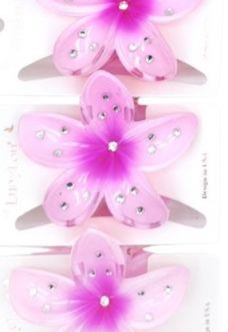 Flower Claw Hairclip with Rhinestone Details Robin Boutique