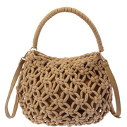 Macrame Knotted Woven Crossbody HandBag Robin Boutique