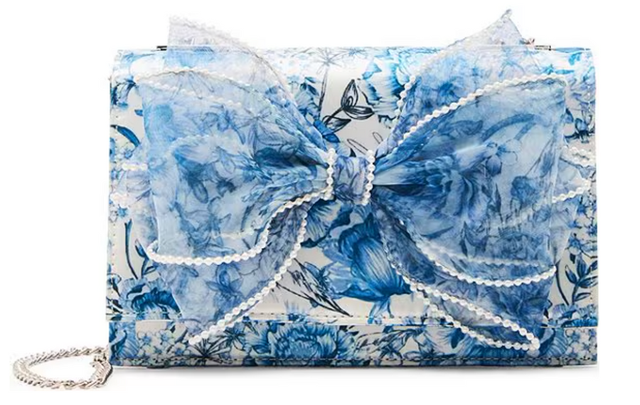 Betsey Johnson Pearl Trimmed Bow Bag Robin Boutique
