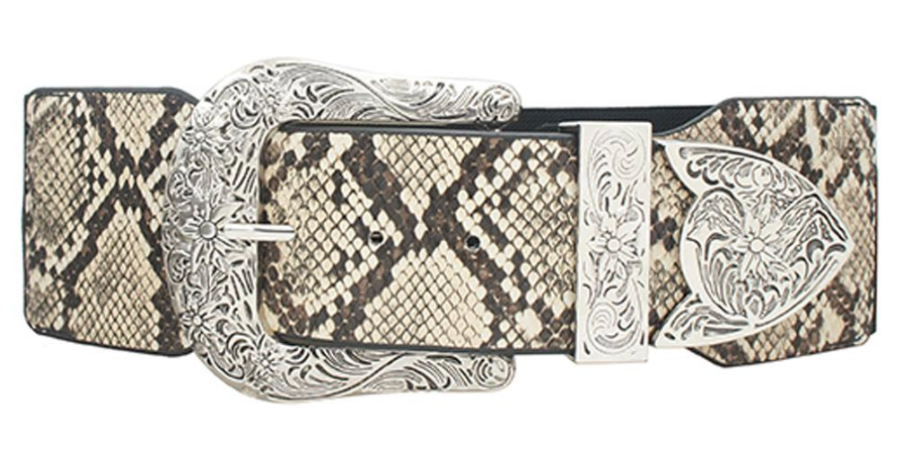 Wide Western Buckle Elastic Stretch Belt Robin Boutique