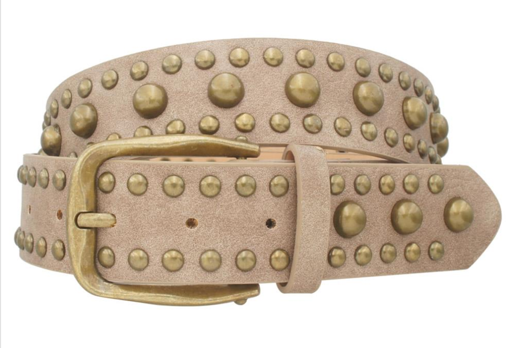 Classic Heritage Studded Irregular Buckle Belt Robin Boutique