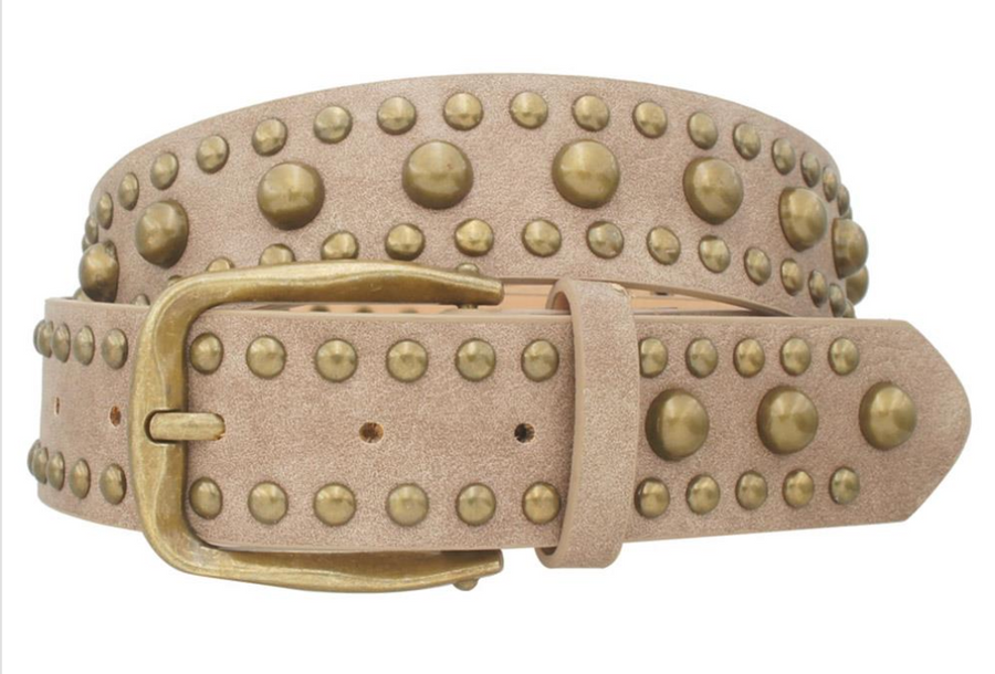 Classic Heritage Studded Irregular Buckle Belt Robin Boutique