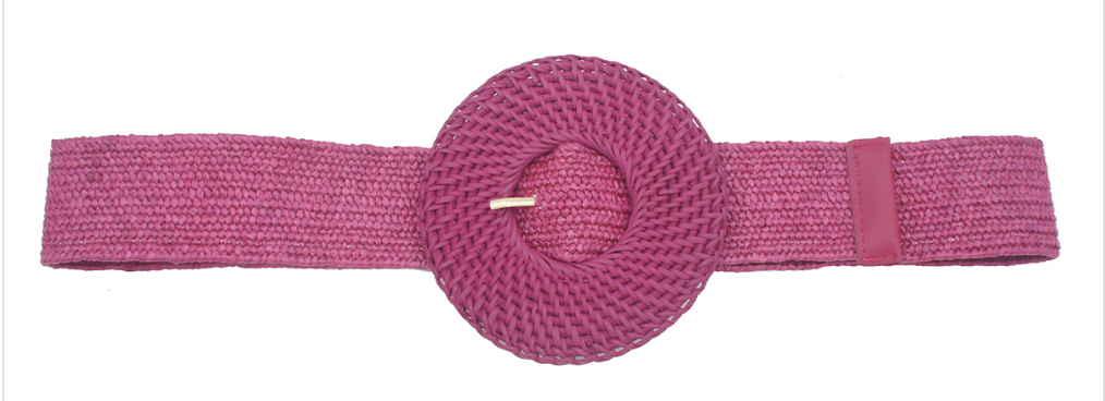Rattan Round Buckle Stretch Belt Robin Boutique