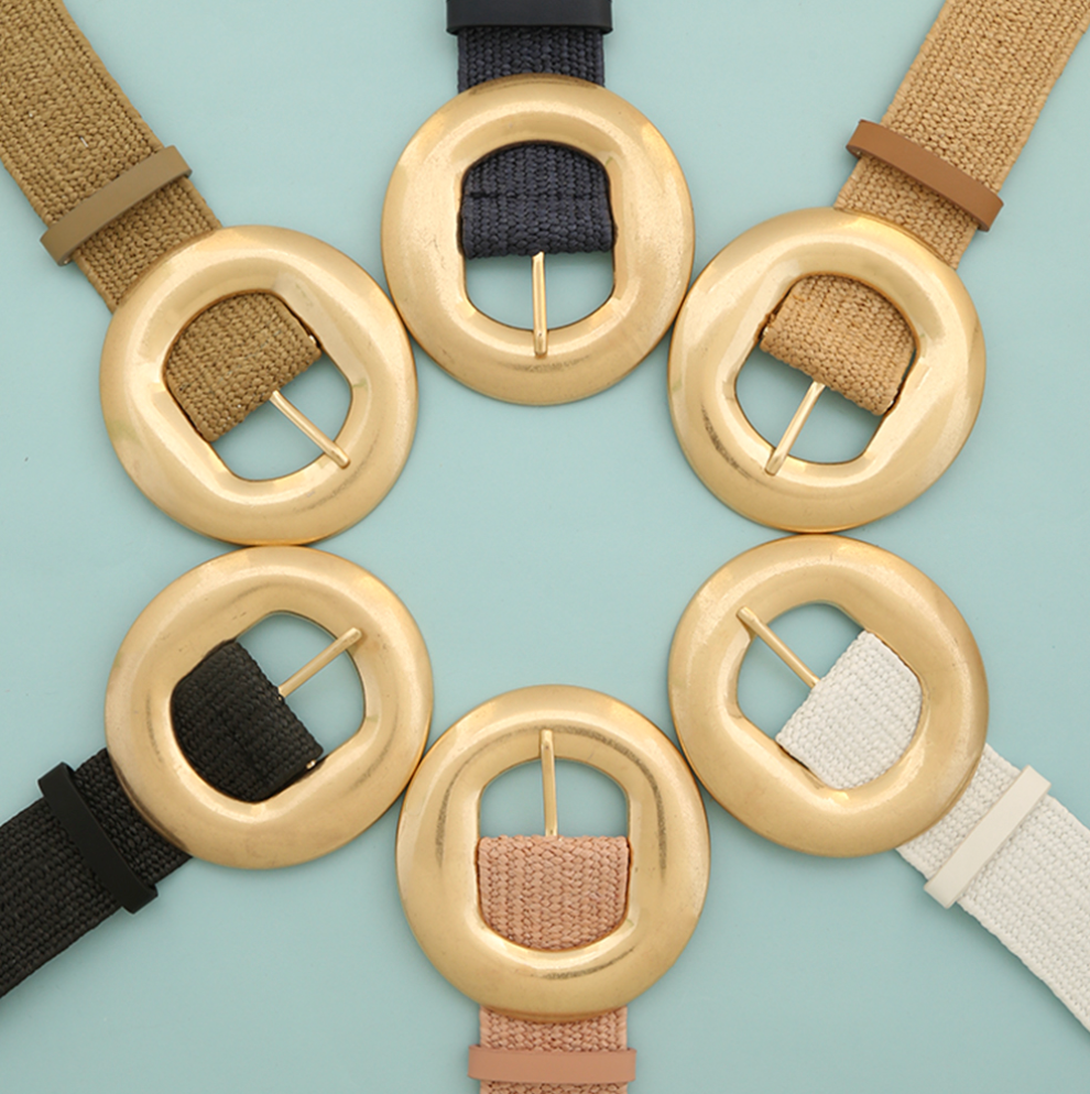 Round Gold Tone Stretch Belt Robin Boutique