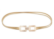 Metal Rectangle Stretch Belt Robin Boutique