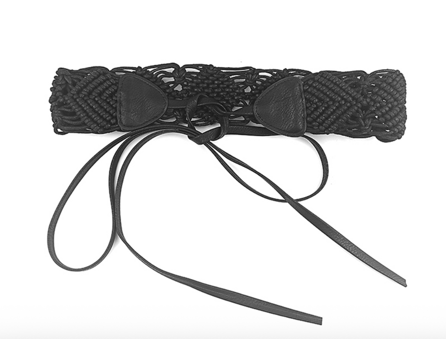 Woven Braided Concho Belt Robin Boutique