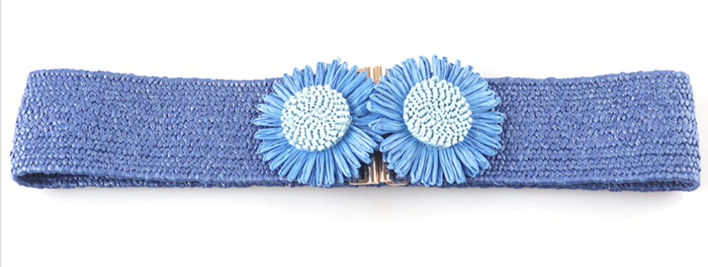 Sunflower Straw Stretch Belt Robin Boutique