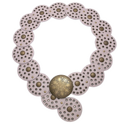 Metal Western Concho Embossed Circle Belt Robin Boutique