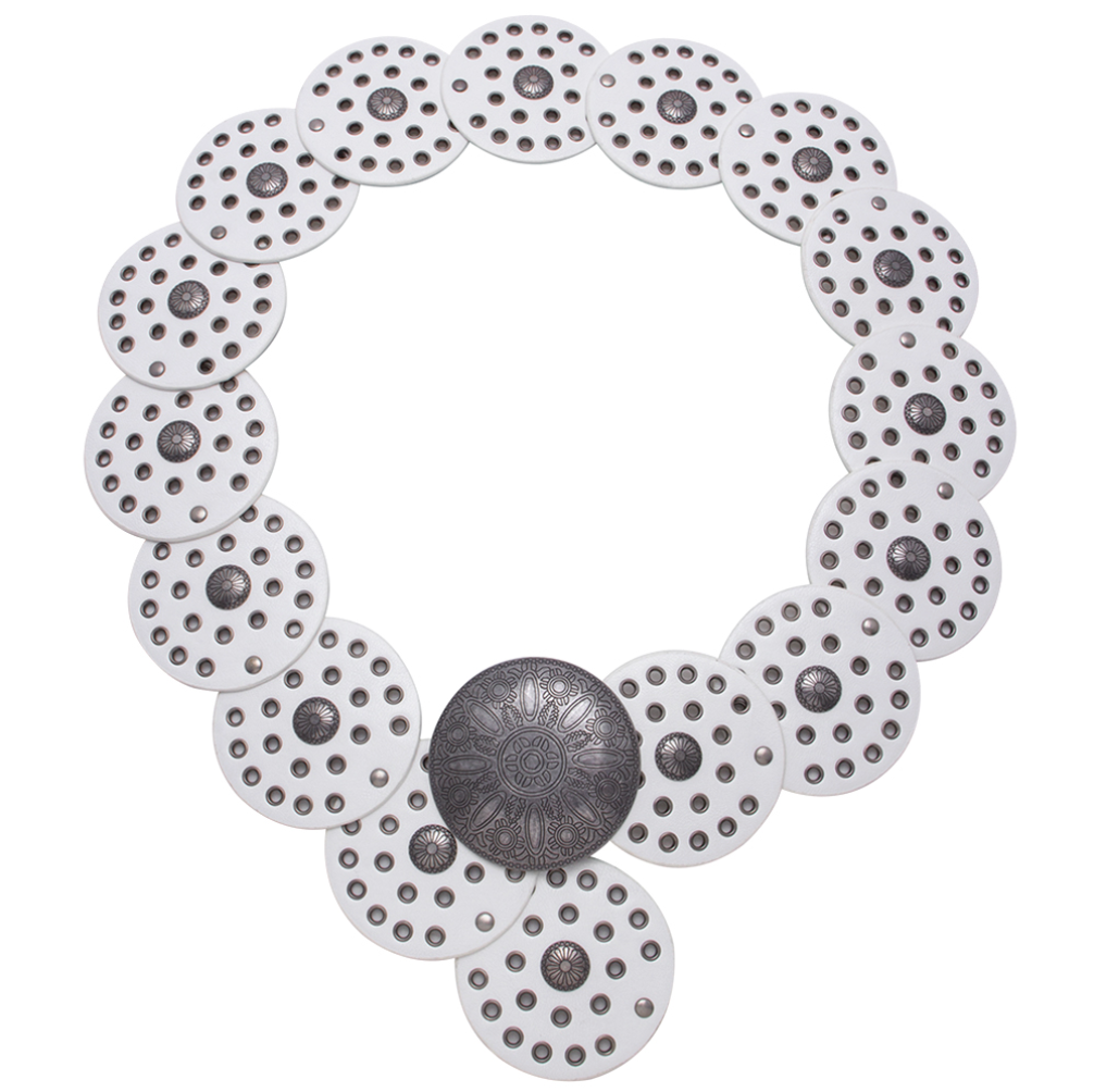 Metal Western Concho Embossed Circle Belt Robin Boutique