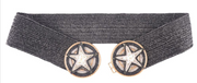 Star Raffia Double Buckle Stretch Elastic Belt Robin Boutique
