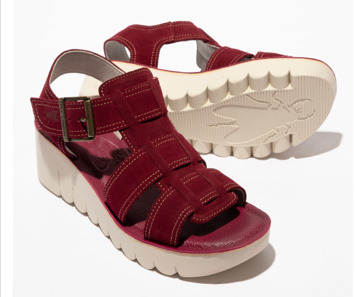 Fly London Yudd Suede Sandal Platform Shoes Robin Boutique