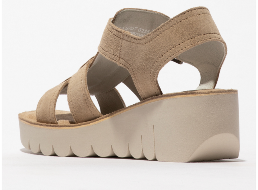 Fly London Yudd Suede Sandal Platform Shoes Robin Boutique