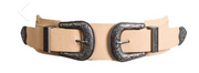 Western Double Buckle Style Stretch Belt Robin Boutique