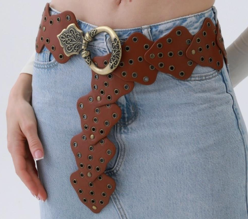 Boho Vintage Studded Waist Belt Robin Boutique