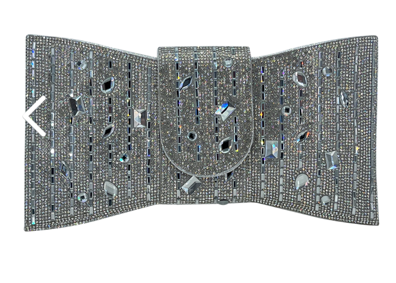 Rhinestone Crystal Evening Stud Bow Hanbag or Clutch Robin Boutique