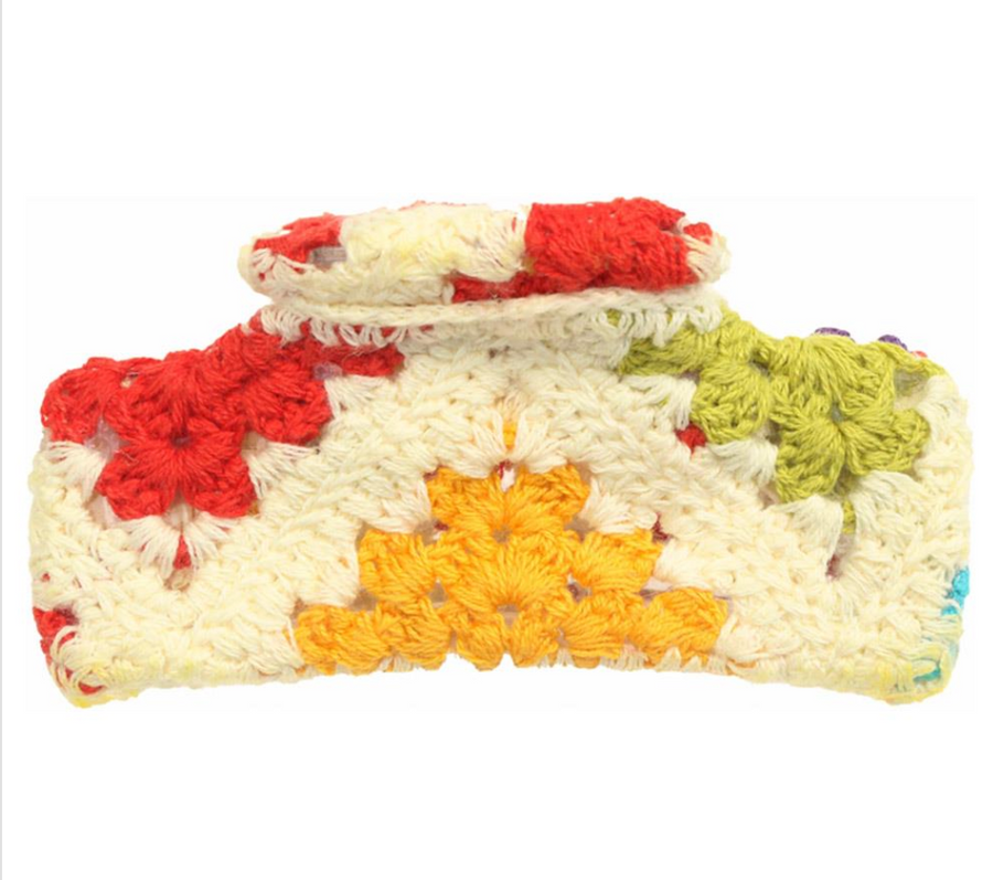 Crochet Knit Style Claw Hair Clip