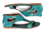 Bedstu Leather Soto Womens Sandals In Arctic Teal Robin Boutique