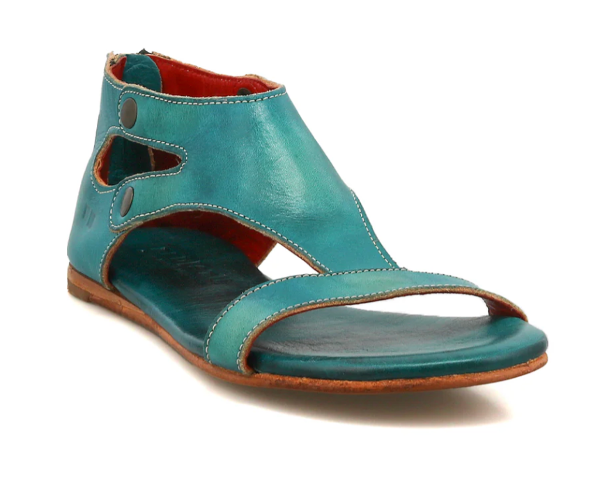 Bedstu Leather Soto Womens Sandals In Arctic Teal Robin Boutique