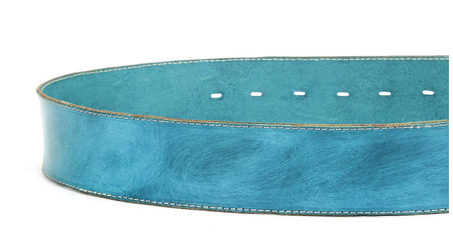 Dreampath Leather Belt by Bedstu in Arctic Blue Robin Boutique