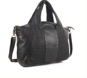 Angela Washed Soft Leather Tote Shoulder Handbag by Milo Robin Boutique