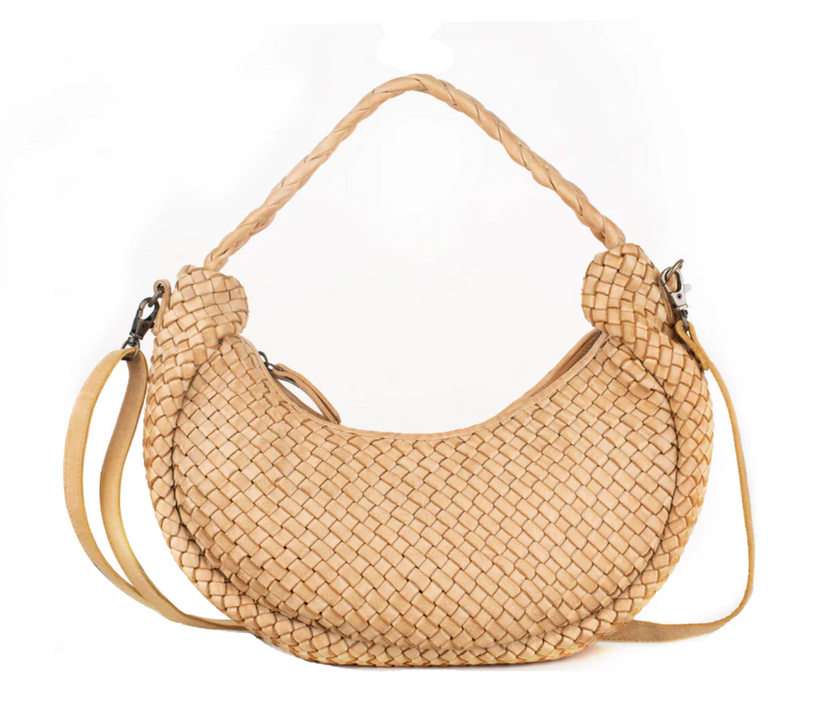 Camille Woven Leather Handbag By Milo Robin Boutique