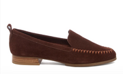 Robbie Brown Suede Loafer by Kelsi Dagger Side View - Robin Boutique