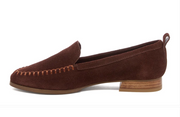 Robbie Brown Suede Loafer by Kelsi Dagger Side View - Robin Boutique