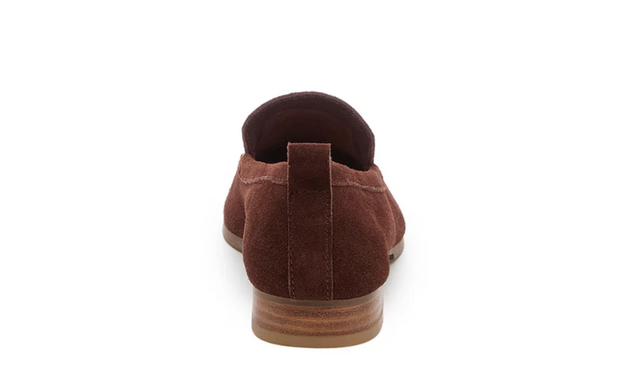 Robbie Brown Suede Loafer by Kelsi Dagger Back View - Robin Boutique