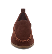 Robbie Brown Suede Loafer by Kelsi Dagger Front View - Robin Boutique