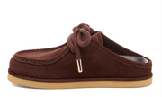 Stormy Brown Suede Mules By Kelsi Dagger Side View - Robin Boutique