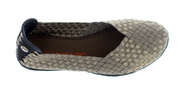 Bernie Mev Catwalk Shoes in Pewter Top View - Robin Boutique