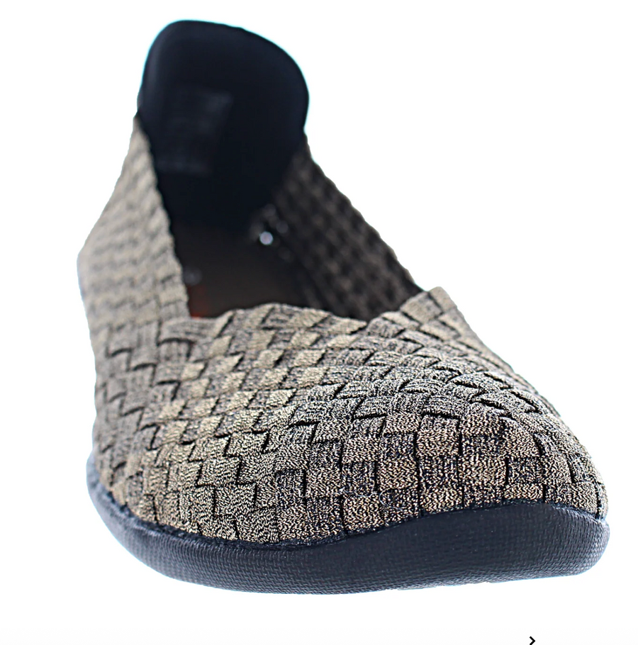 Bernie Mev Catwalk Shoes in Pewter Front View - Robin Boutique
