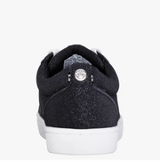 Portia Glitter Sneakers for Kids by Nina in black back view -Robin Boutique