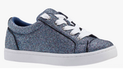 Portia Glitter Sneakers for Kids by Nina in navy side view -Robin Boutique