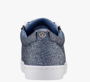 Portia Glitter Sneakers for Kids by Nina in navy back view -Robin Boutique