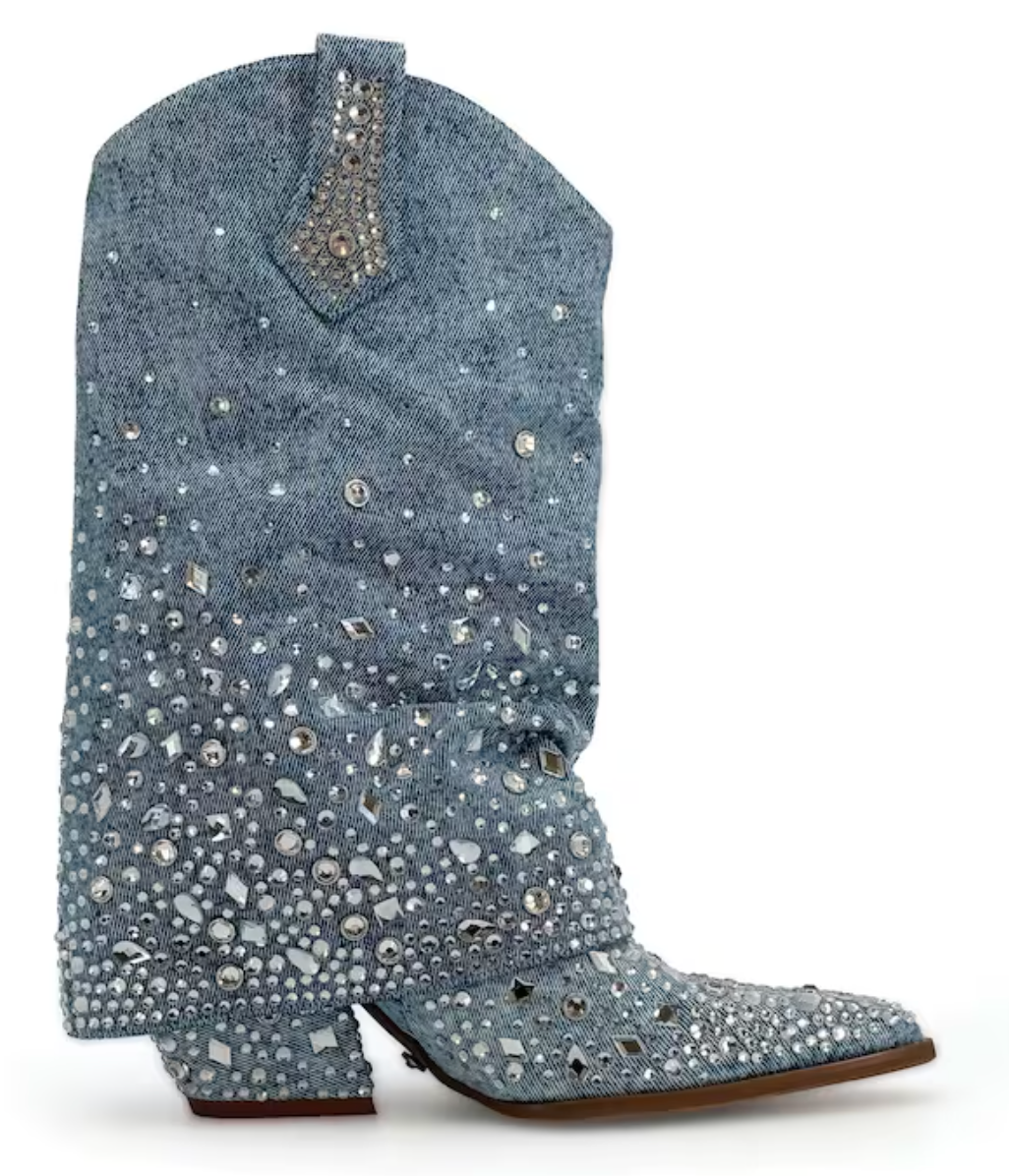 Christos Denim Boot by Azelea Wang - Robin Boutique