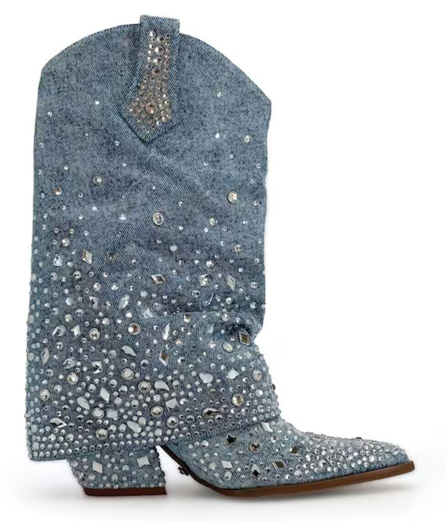 Christos Denim Boot by Azelea Wang - Robin Boutique