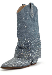 Christos Denim Boot by Azelea Wang - Robin Boutique