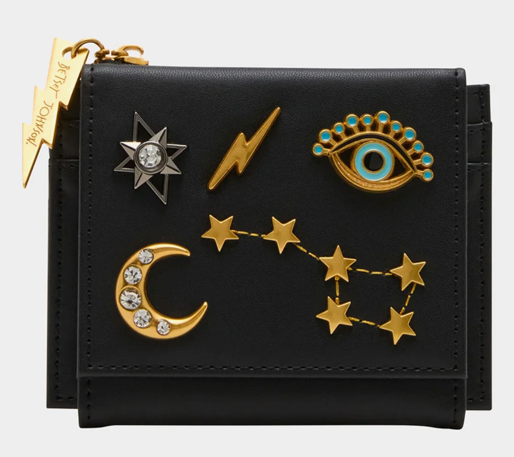 Celestial BiFold Wallet front- Robin Boutique