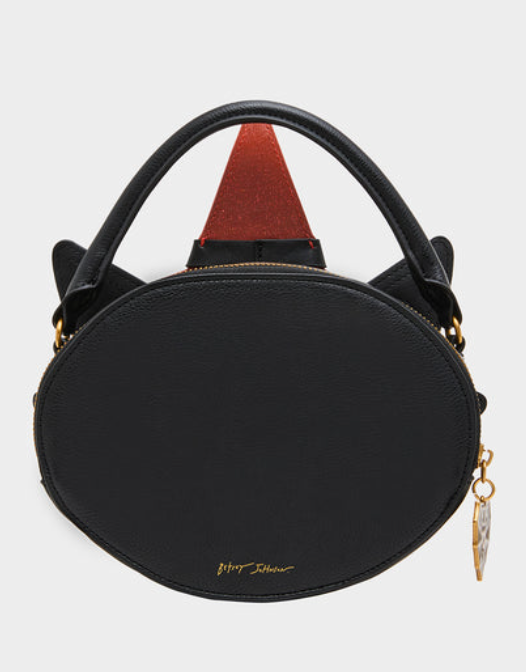 Scaredy Cat Black/Multi Handbag back view - Robin Boutique
