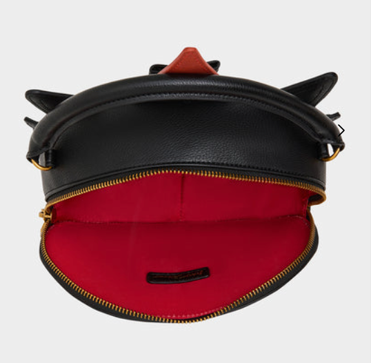 Scaredy Cat Black/Multi Handbag top view - Robin Boutique
