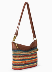 Side View of Lumi Crossbody Crochet Handbag - Robin Boutique