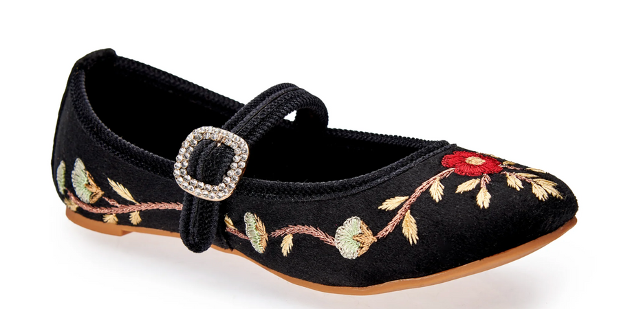 Paradise Black Mary Jane by Fuchsia Shoes -Robin Boutique