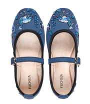 Indigo Songbird Mary Jane by Fuchsia Shoes - Robin Boutique