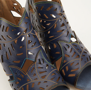 L'Artiste Icon Tooled Leather Ankle Sandal