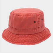 Coral Cotton Roll Up Bucket Hat Robin Boutique