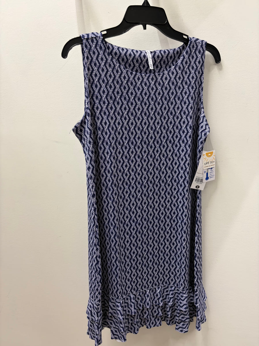 Sleeveless Ruffle Trim Dress Lulu-B SPX4495P Robin Boutique