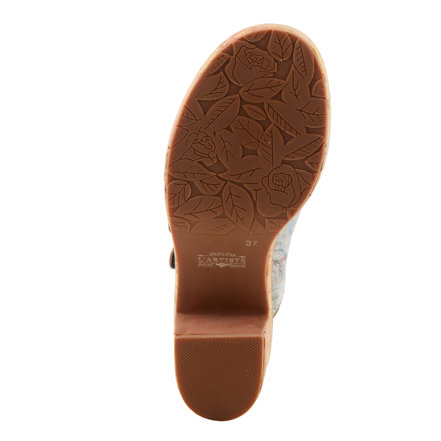 L'Artiste Teetimer Leather Sandal Slides Robin Boutique