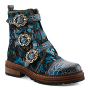 L'Artiste Thisway Boots in Blue Multi Front Side View - Robin Boutique