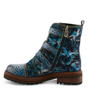 L'Artiste Thisway Boots in Blue Multi Side View - Robin Boutique